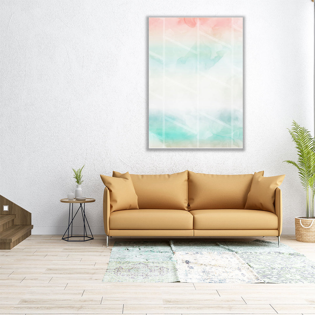 Cotton Candy Shapes - Canvas Print Wall Art
