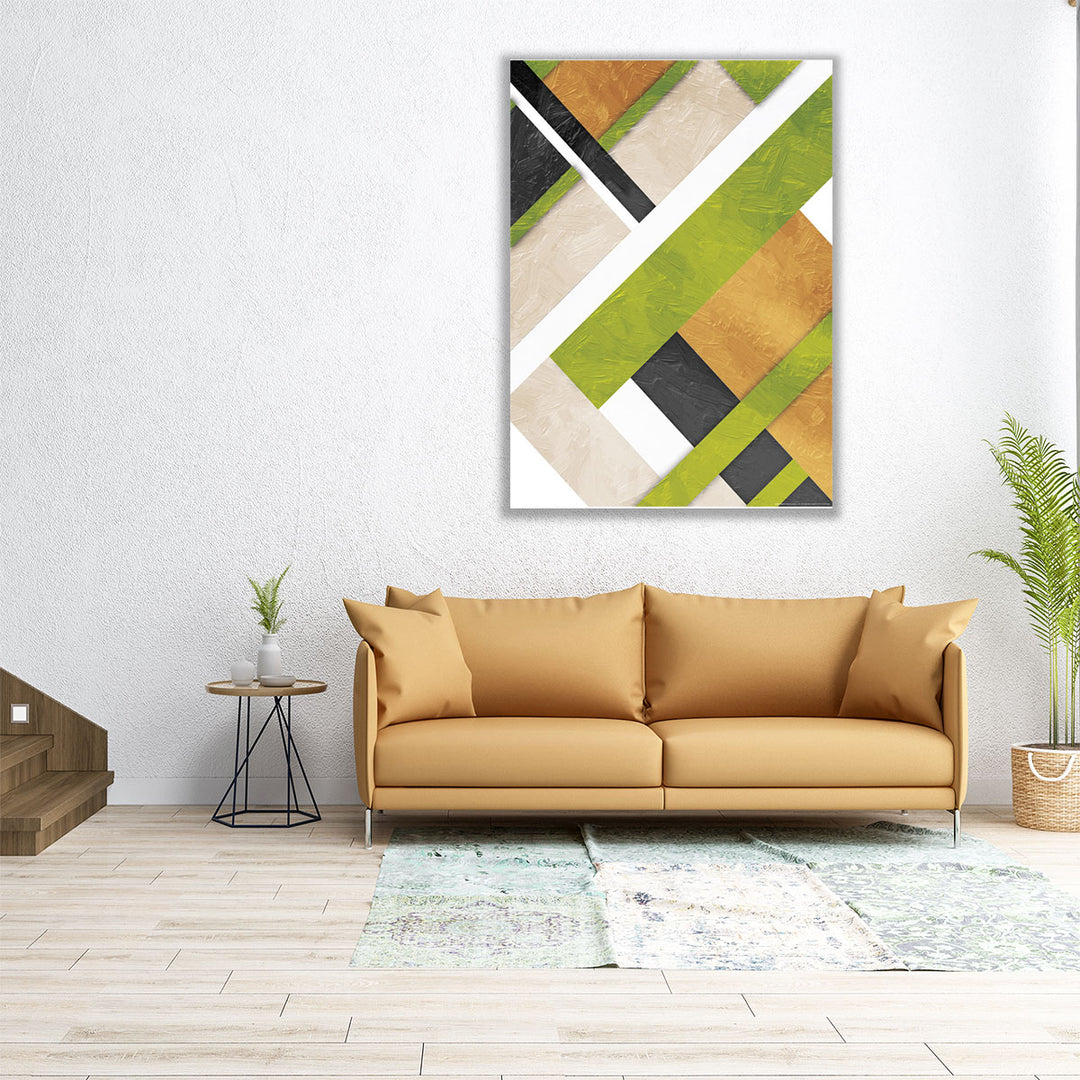 Green Layers - Canvas Print Wall Art