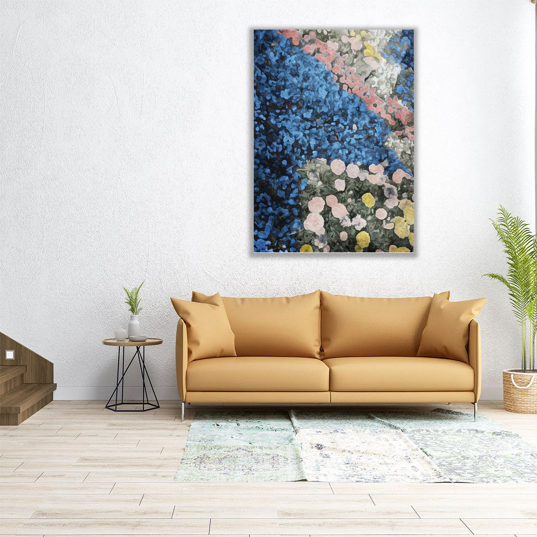 Mute Flower Patch - Canvas Print Wall Art