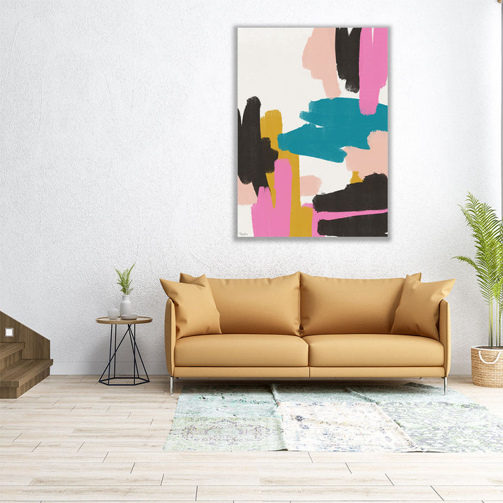 Pink Abstract 1 - Canvas Print Wall Art