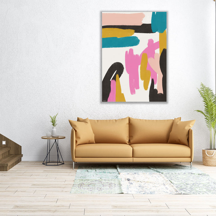 Pink Abstract 2 - Canvas Print Wall Art