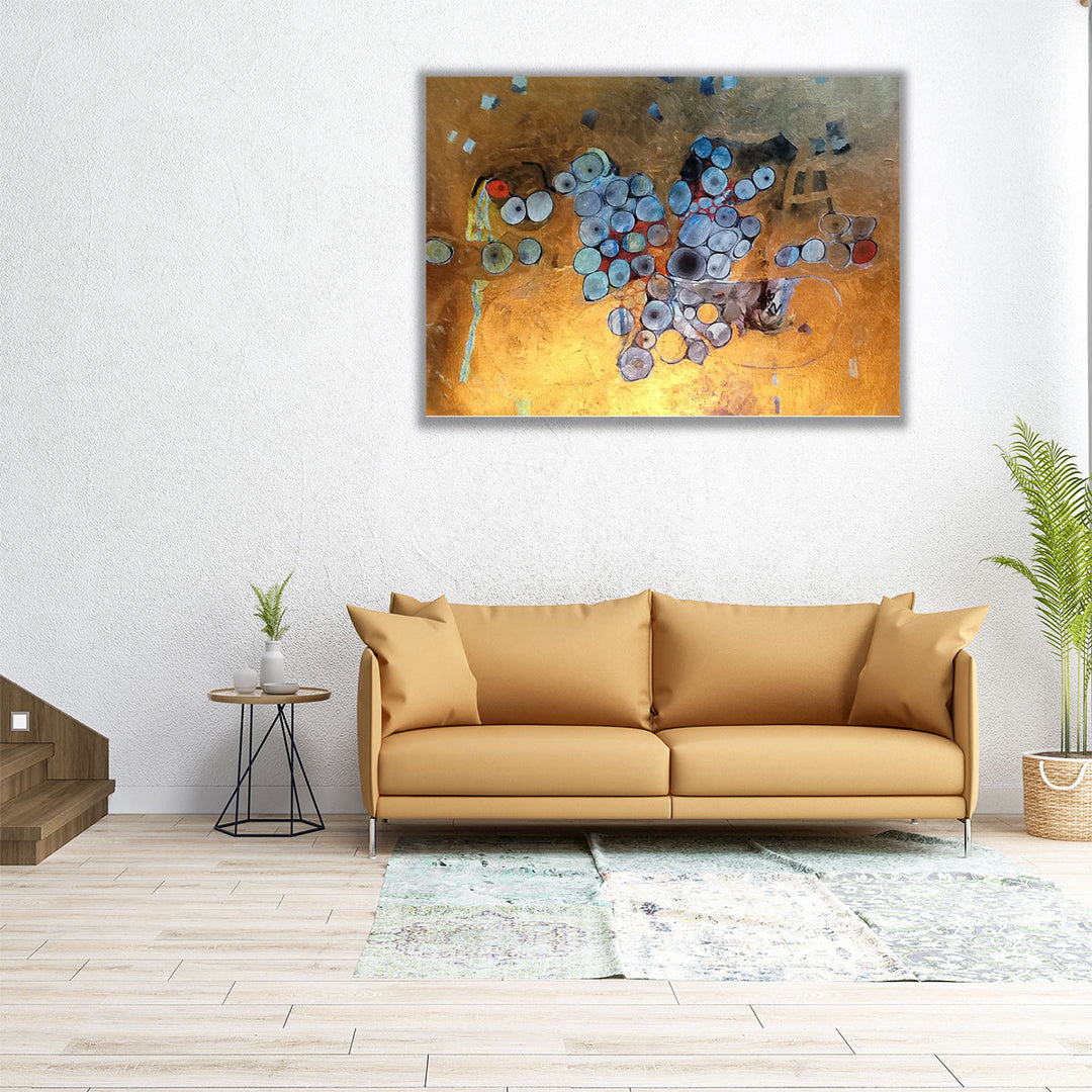 Gold Abstract - Canvas Print Wall Art