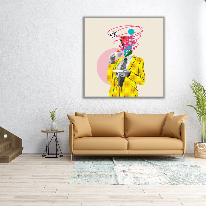 Coffee Makes Things Better - Contemporary Art - Canvas Print Wall Art
