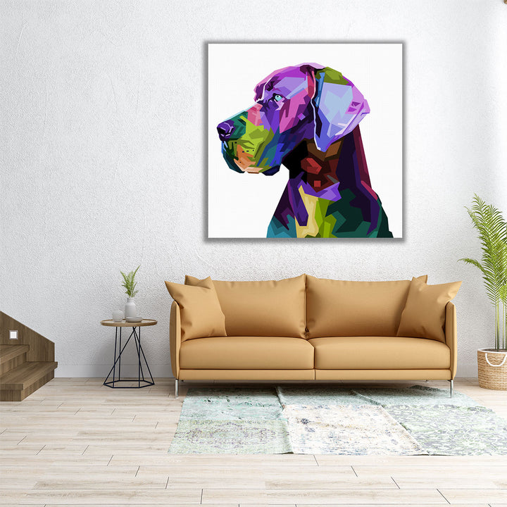 Great Dane Dog in Pop Art Style - Canvas Print Wall Art