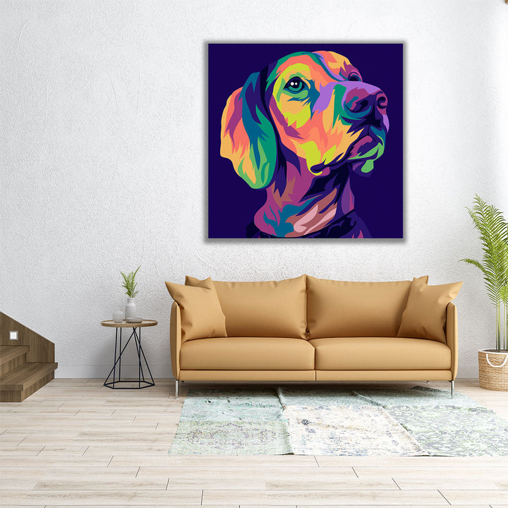 Labrador Retriever in Pop Art Style - Canvas Print Wall Art