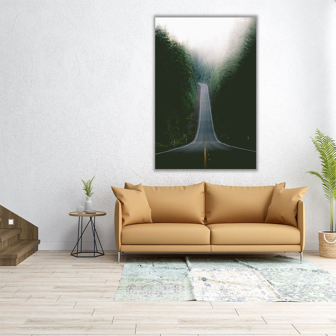 Foggy Road - Canvas Print Wall Art