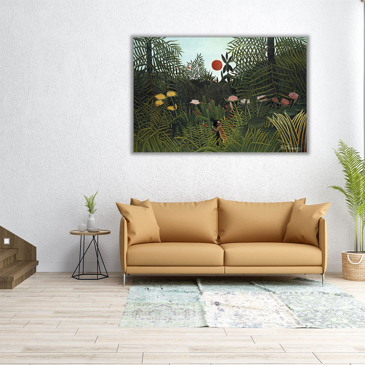 Virgin Forest With Sunset, 1910 - Canvas Print Wall Art