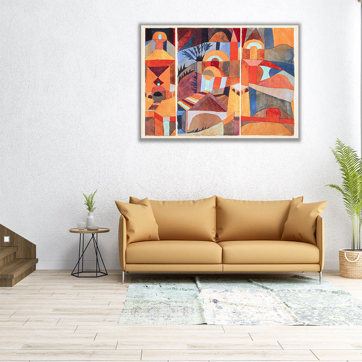 Temple Gardens, 1920 - Canvas Print Wall Art