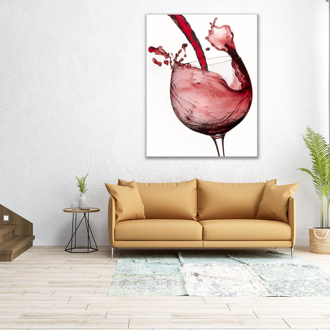 large wine art – timeless dining statement