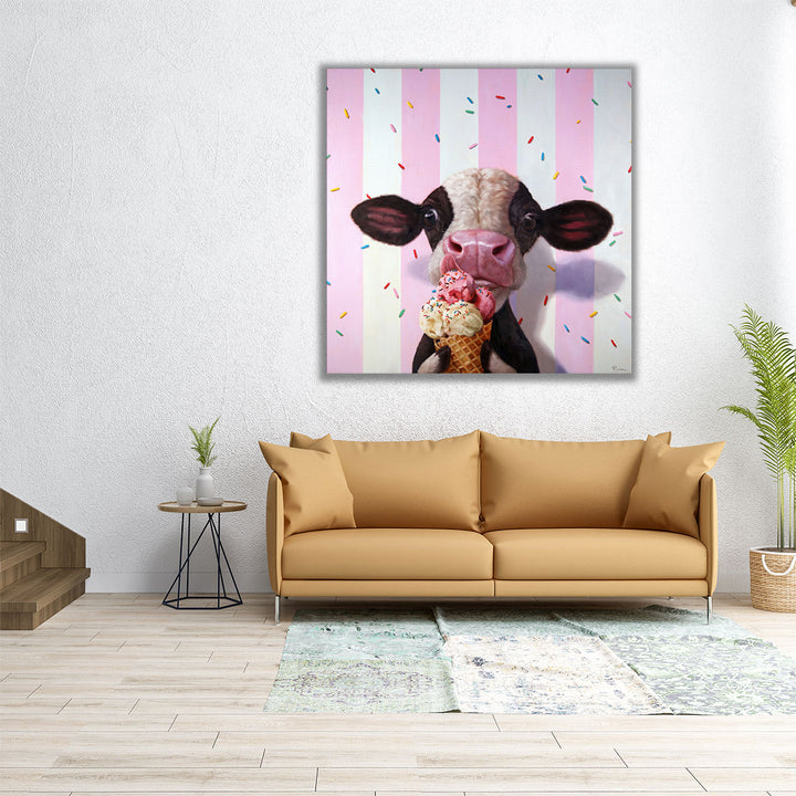 Mooo-Licious - Canvas Print Wall Art