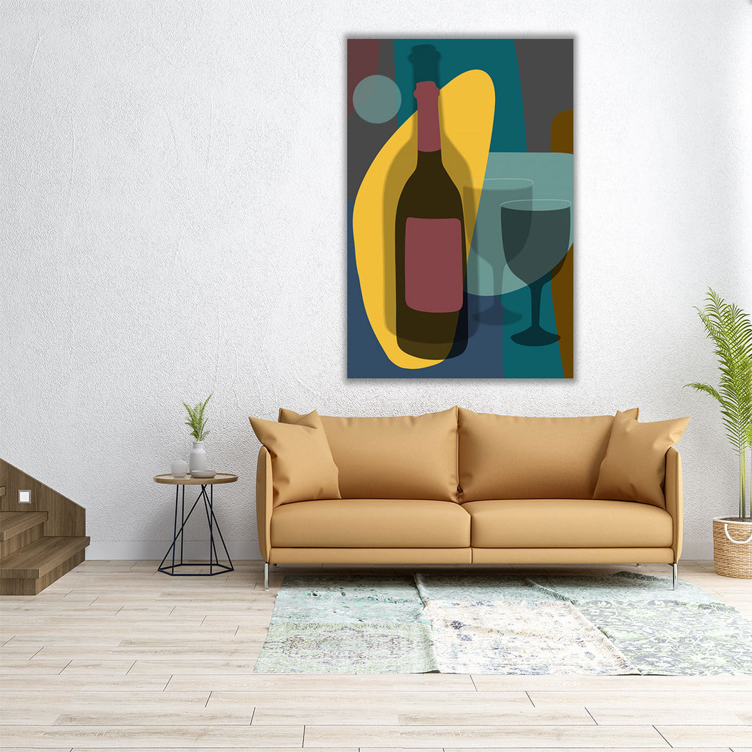 large kitchen art – fresh abstract scene