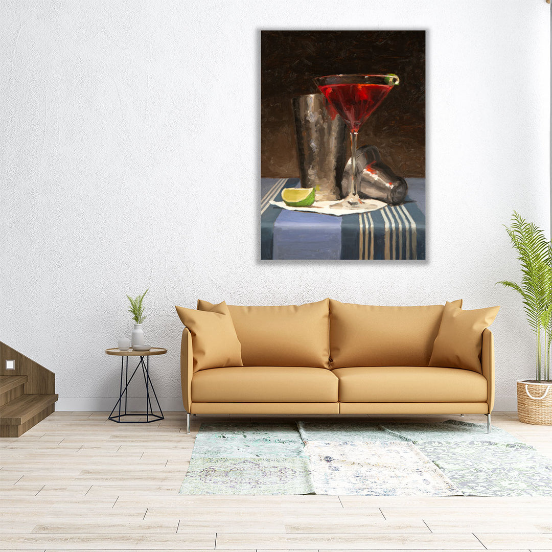 24x32 Canvas Print – cocktail glass detail
