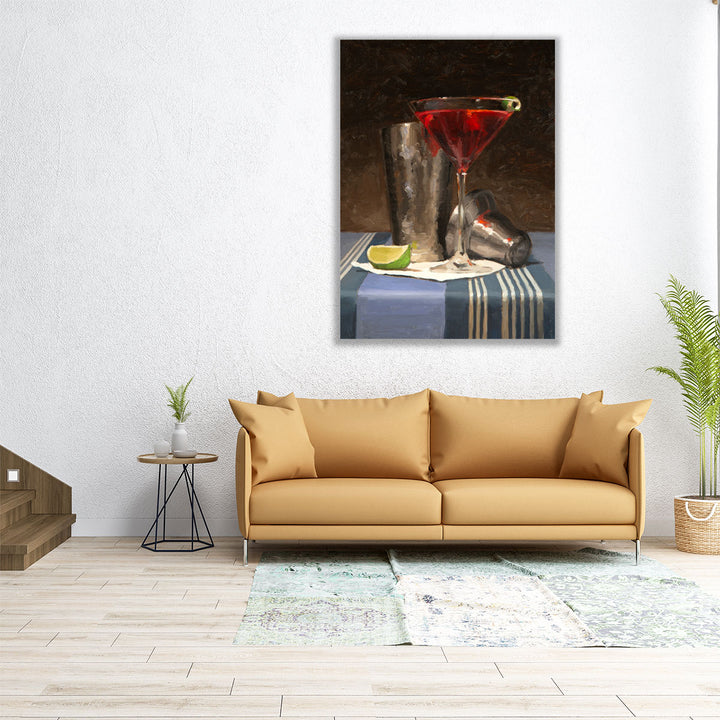 24x32 Canvas Print – cocktail glass detail