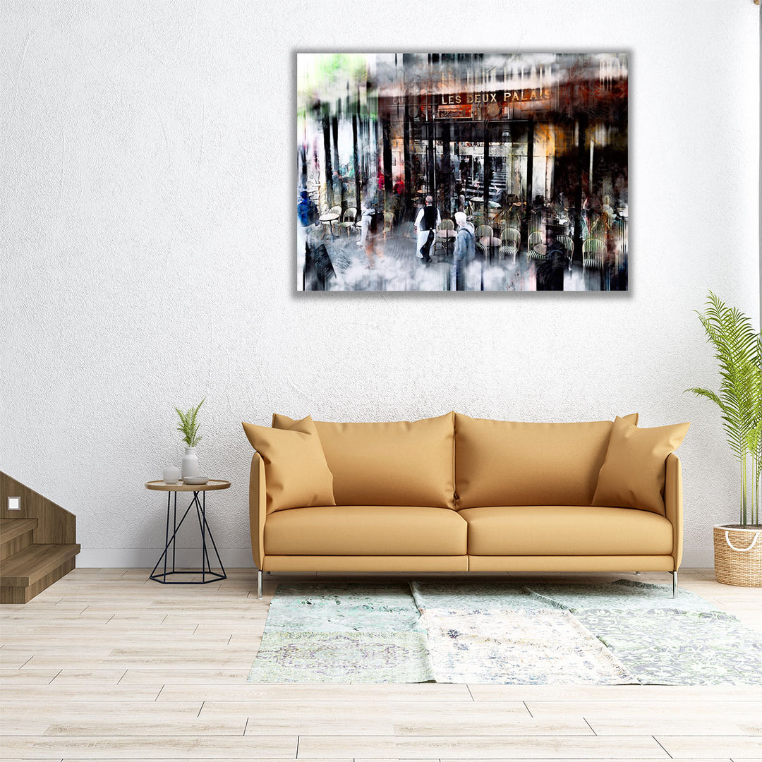 Busy Sidewalk - Canvas Print Wall Art