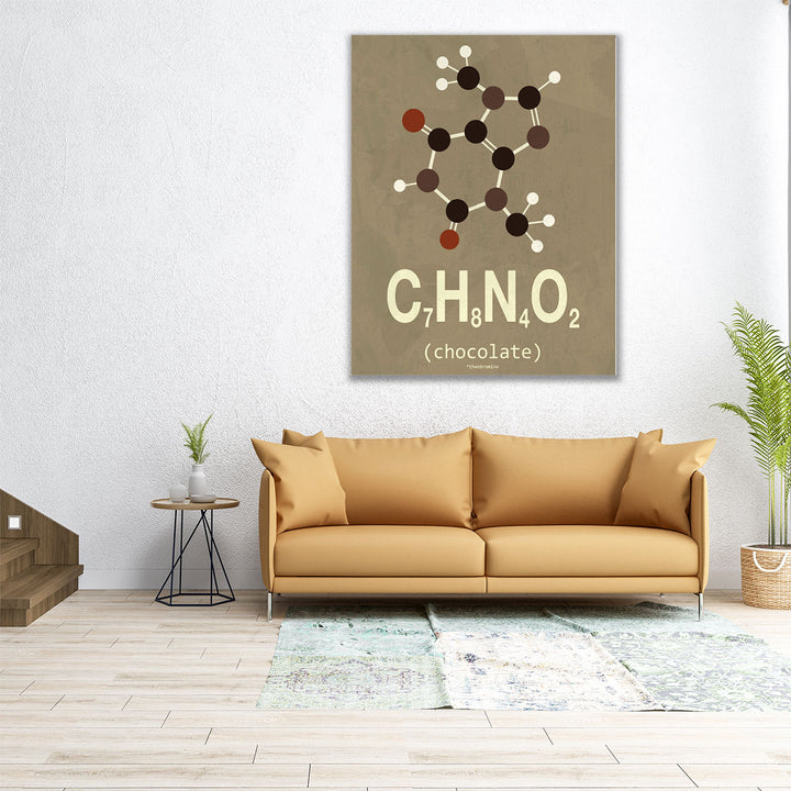 Molecule Chocolate - Canvas Print Wall Art