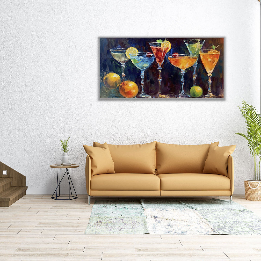 60x30 art – bold cocktail panorama design
