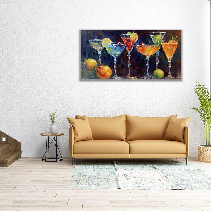 60x30 art – bold cocktail panorama design