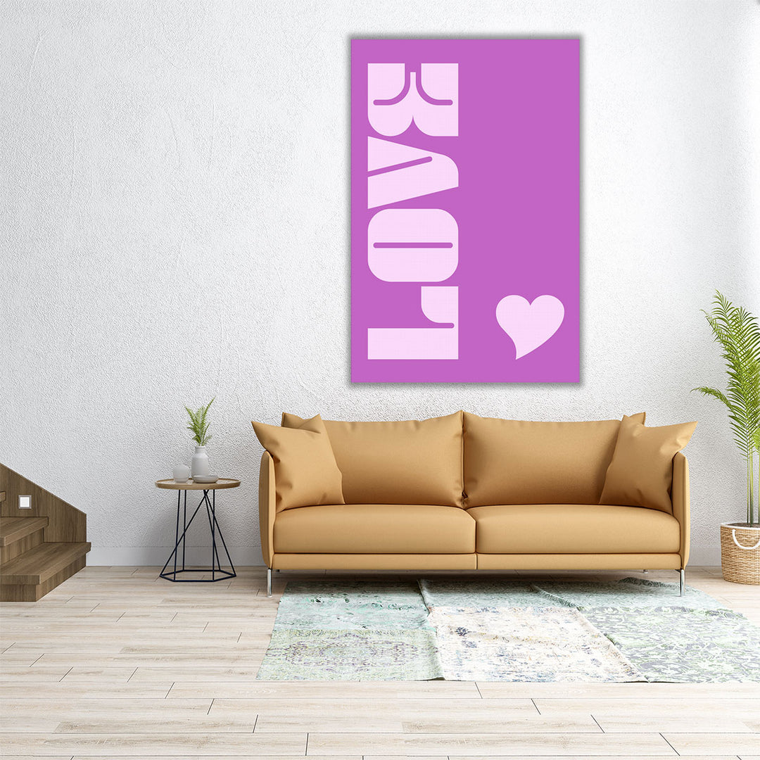 Love No 1 - Canvas Print Wall Art