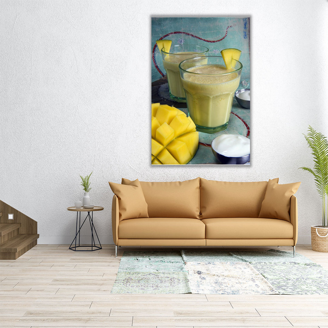 20x30 canvas print mango drink art