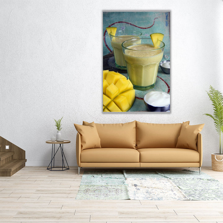 20x30 canvas print mango drink art