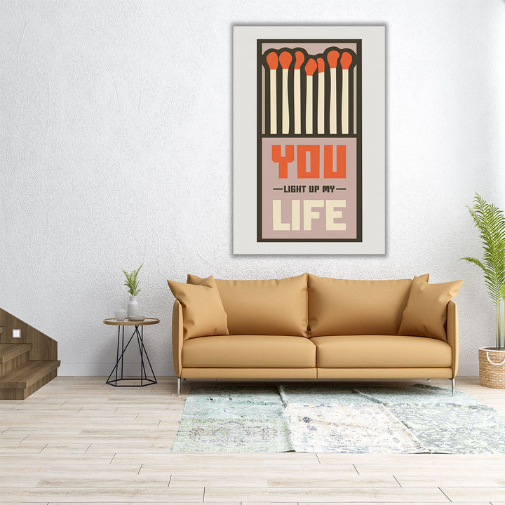 orange match motif – modern kitchen accent
