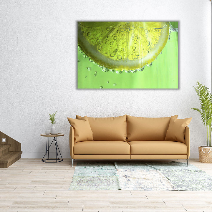 36x24 Canvas Print lemon texture detail