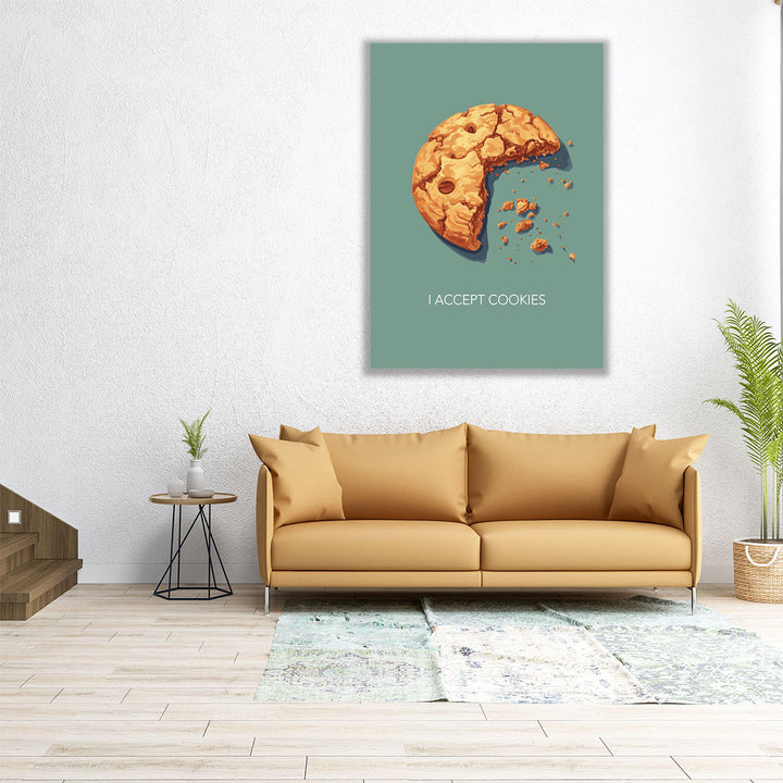 30x40 Canvas Print – bold typography kitchen canvas