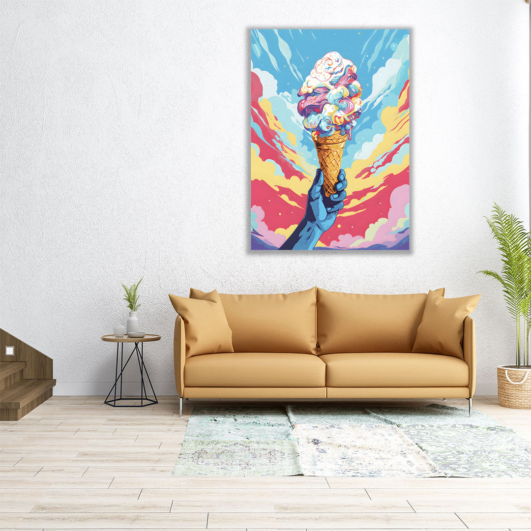 pop art décor – playful dessert illustration