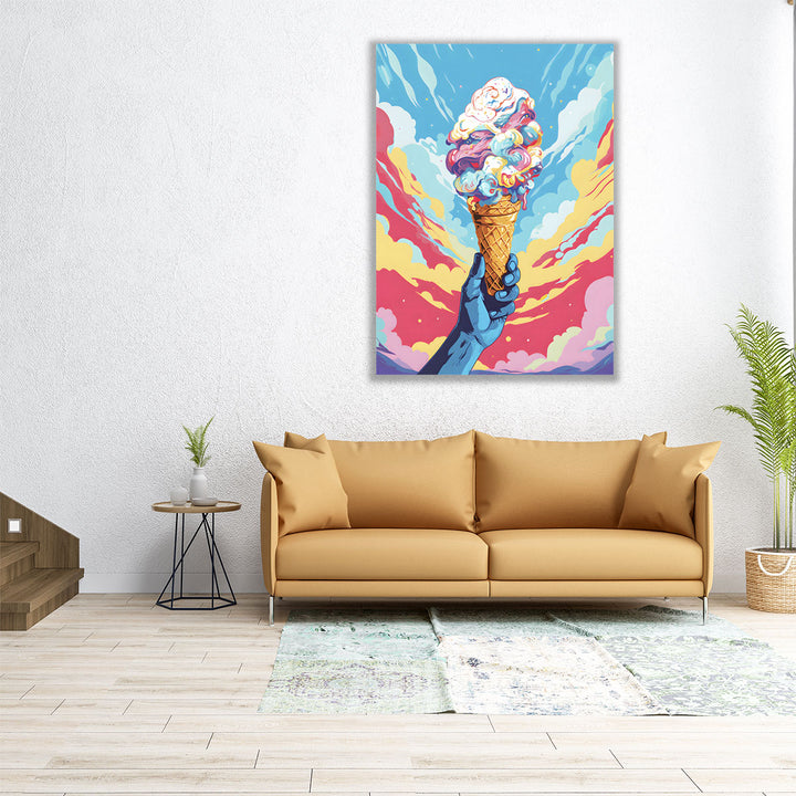 pop art décor – playful dessert illustration