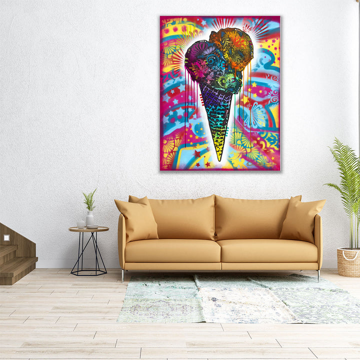 kitchen wall décor – bold ice cream pop art