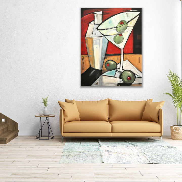 large wall decor – statement-sized martini silhouette