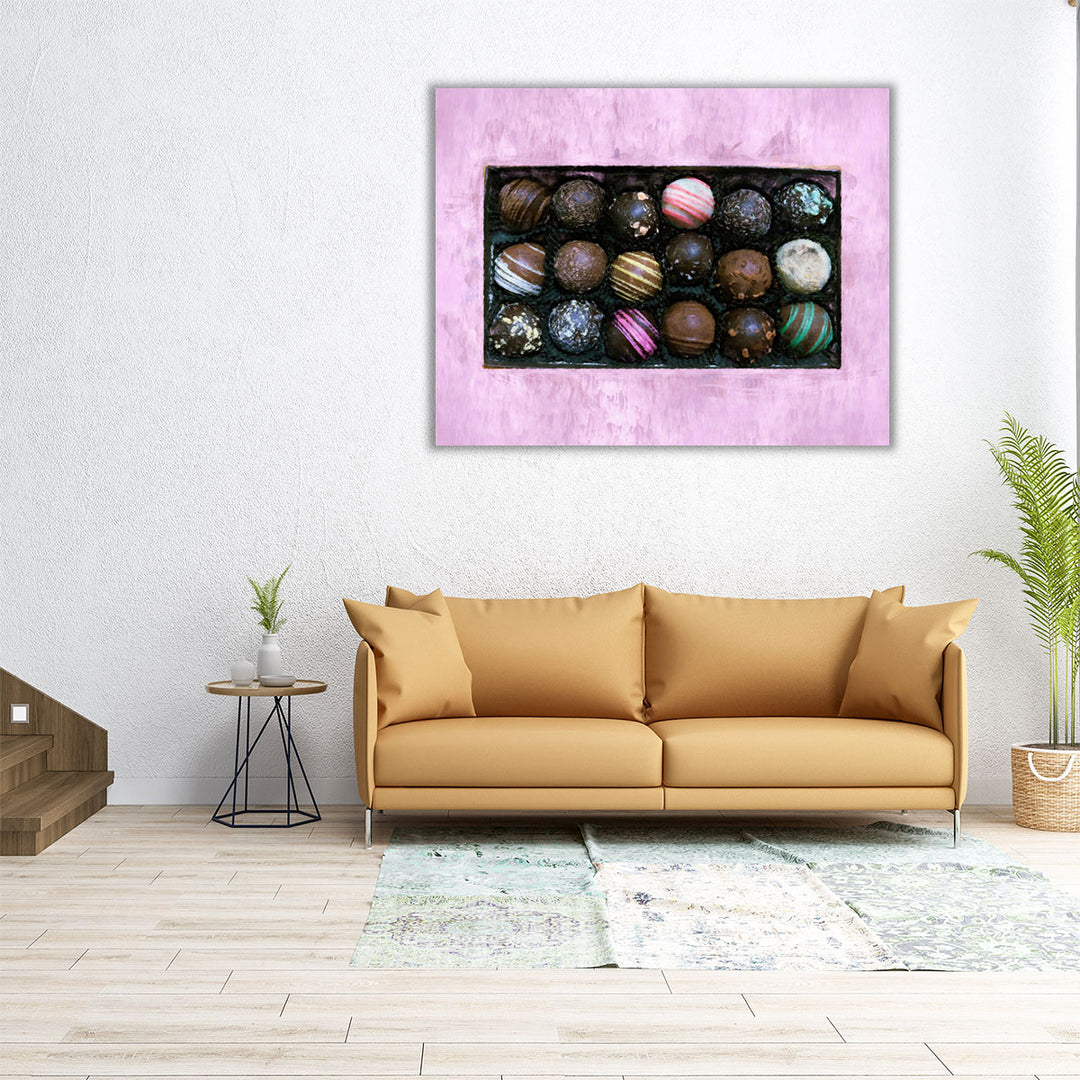 40x32 Canvas Print – whimsical chocolate swirl art