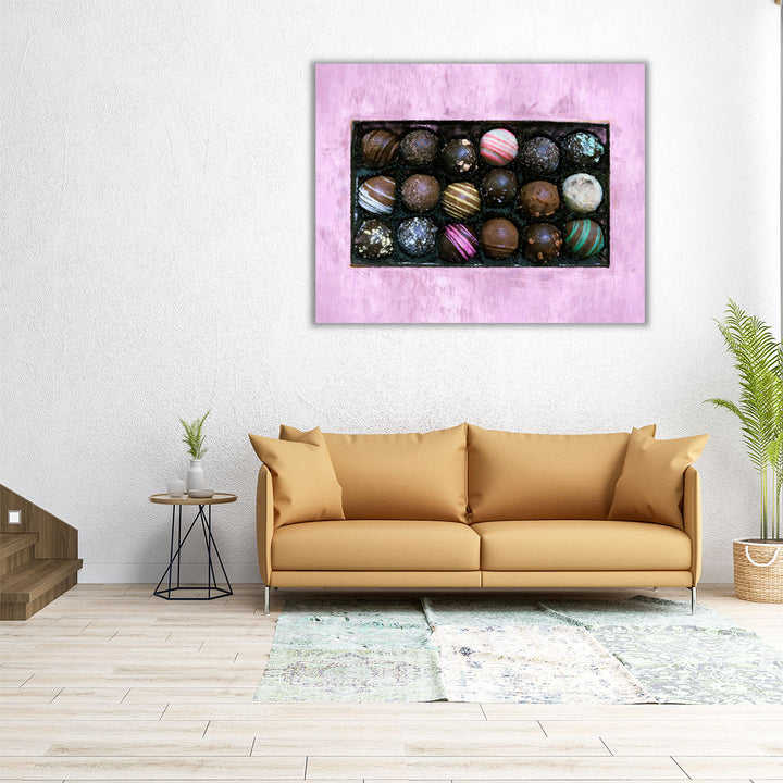 40x32 Canvas Print – whimsical chocolate swirl art