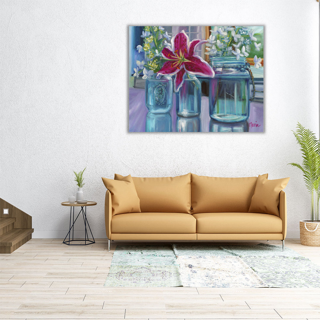 dining room art – floral display