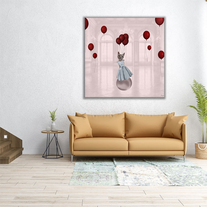 Ball with Balloons - Canvas Print Wall Art
