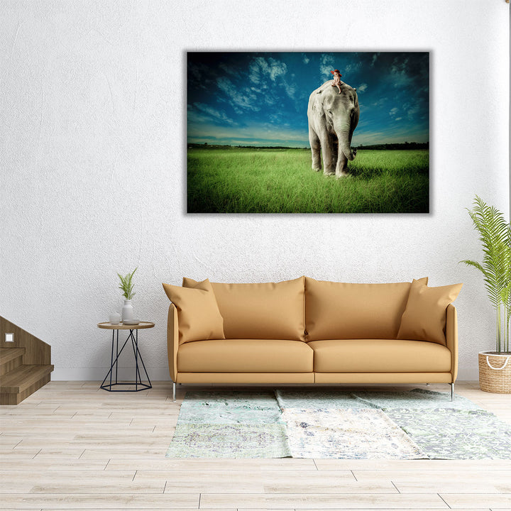 Elephant Carry Me - Canvas Print Wall Art