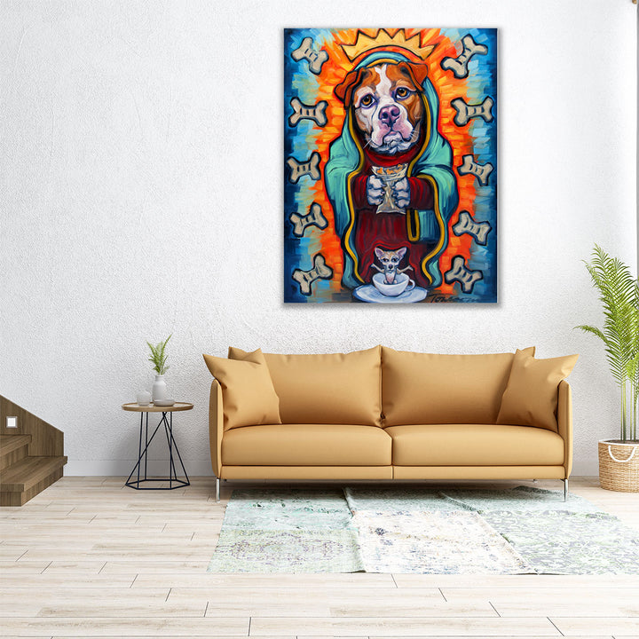 Our Lady Of Perpetual Dog Biscuits - Canvas Print Wall Art