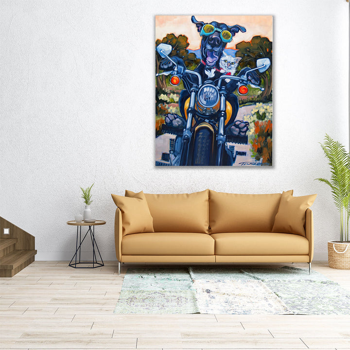 Under An Orange Sky - Canvas Print Wall Art
