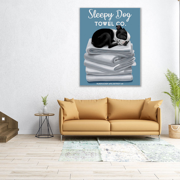 Sleepy Dog - Canvas Print Wall Art