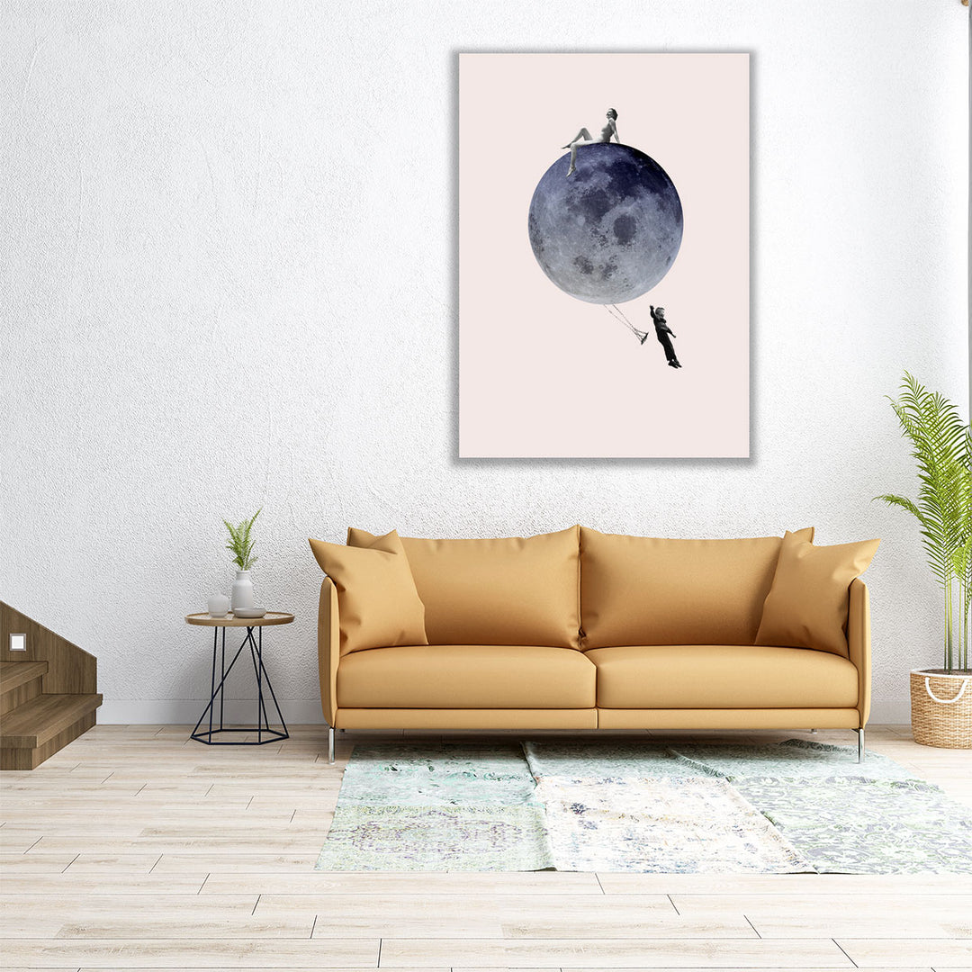 Moon Jump - Canvas Print Wall Art