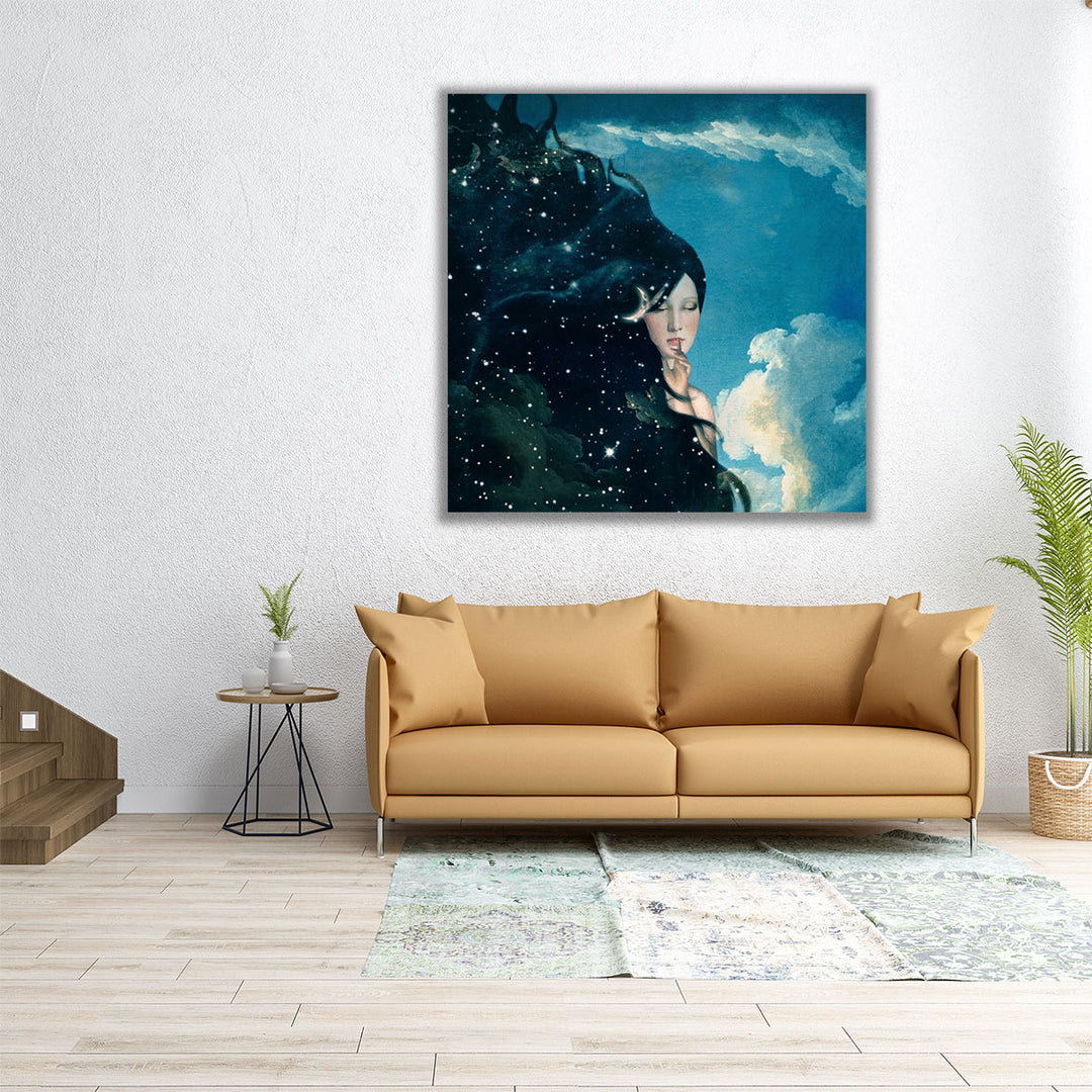 Lady Night - Canvas Print Wall Art
