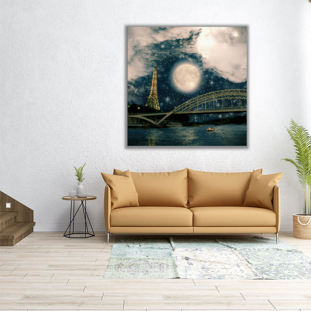 One Starry Night in Paris - Canvas Print Wall Art
