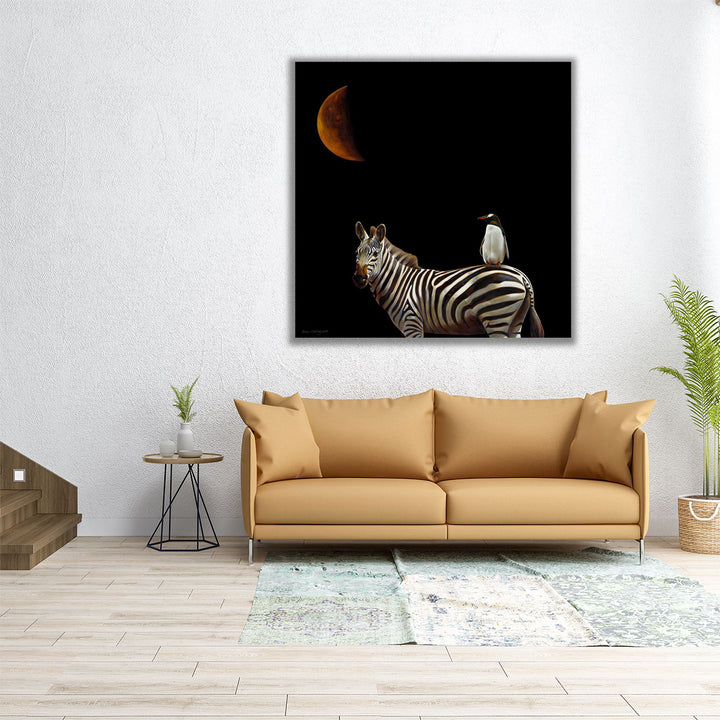 Pilgrimage Black and White - Canvas Print Wall Art