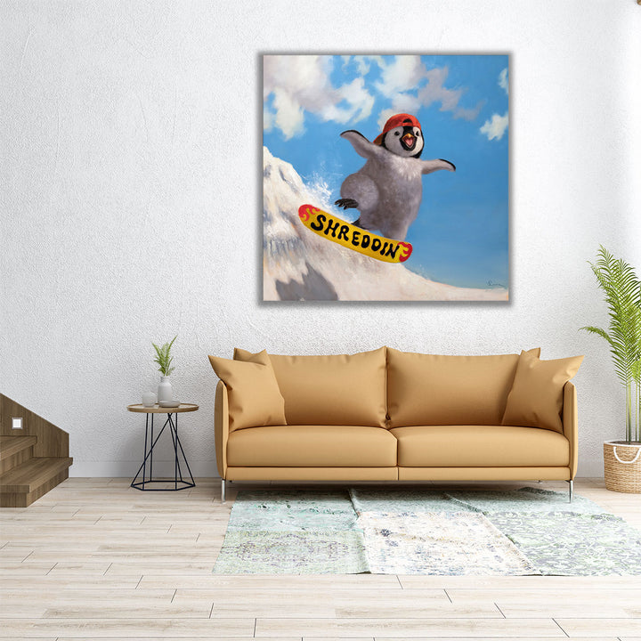 Crest Rider - Canvas Print Wall Art