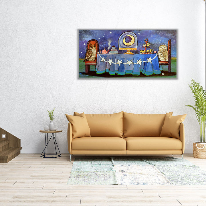 Moonlight Tea Party 1 - Canvas Print Wall Art