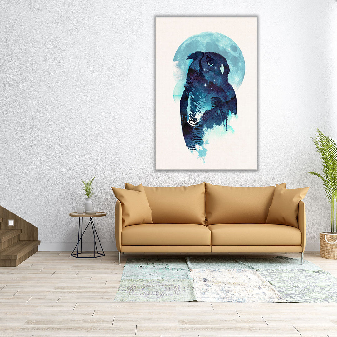 Midnight Owl - Canvas Print Wall Art