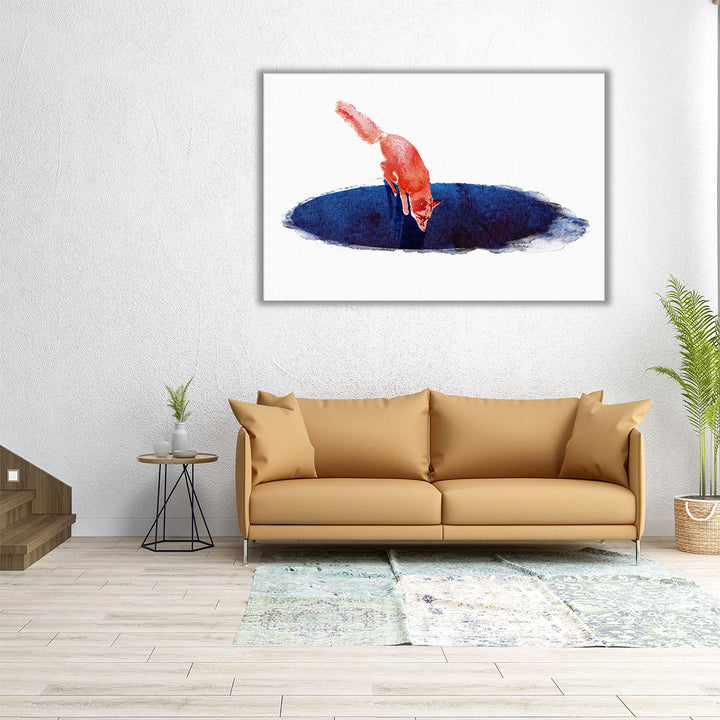Jump Into Nowhere - Canvas Print Wall Art