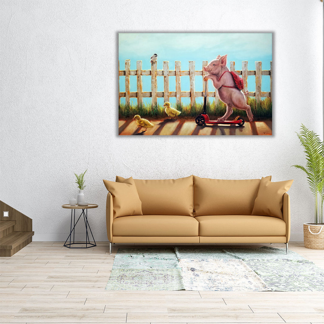Summer Stroll - Canvas Print Wall Art