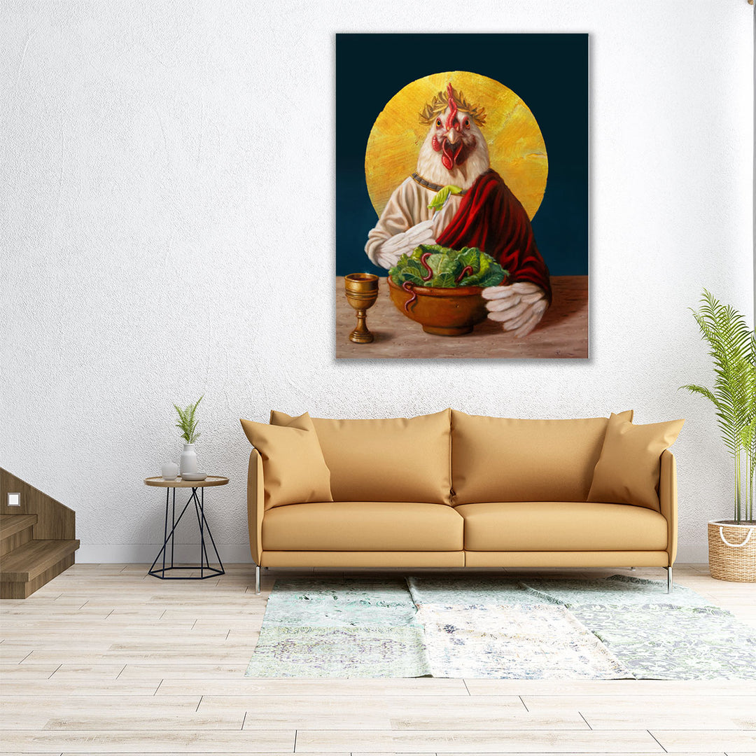 Chickin Caesar - Canvas Print Wall Art