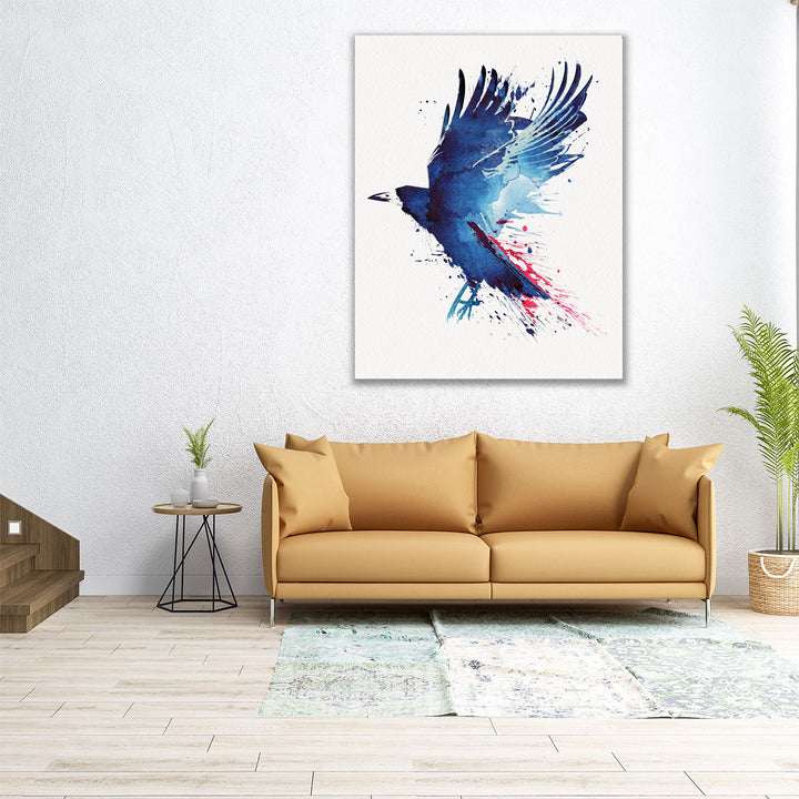 Bloody Crow - Canvas Print Wall Art